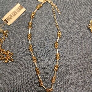 Napier Gold and Silver Necklace Set